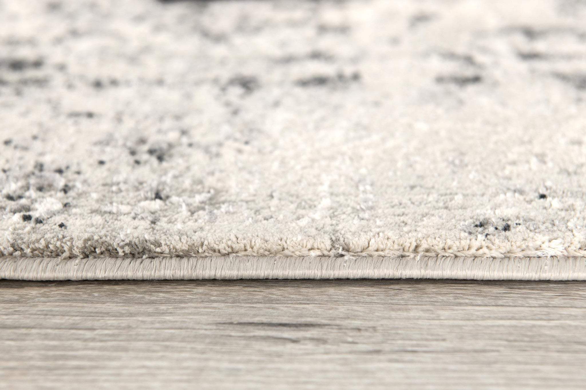5' X 7' Gray and Ivory Abstract Area Rug - Image 8