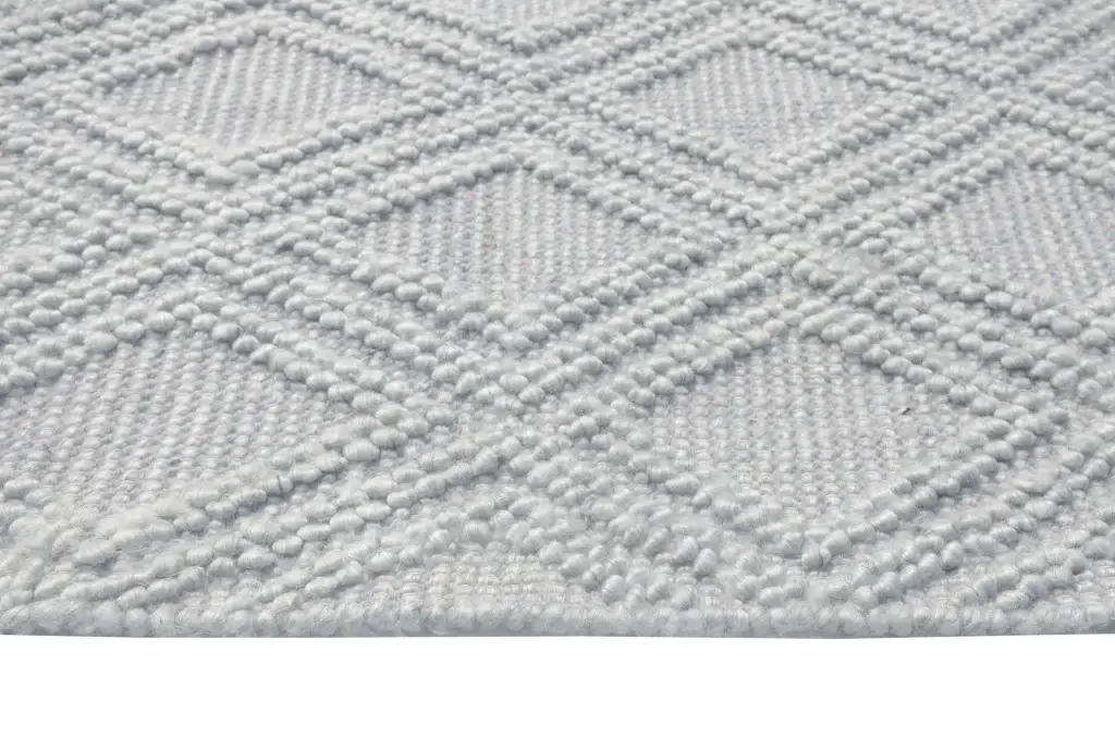 5' X 7' Gray Geometric Handmade Area Rug - Image 4