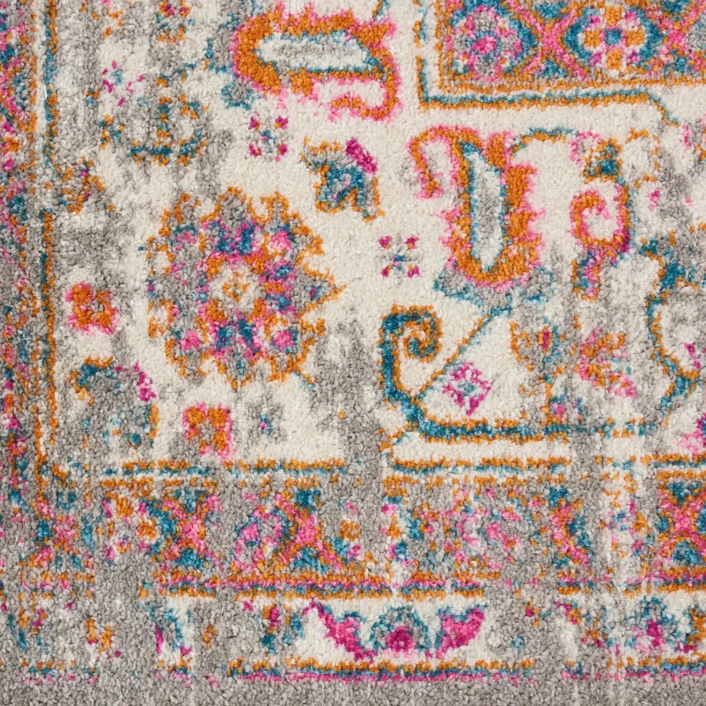 5' X 7' Gray Power Loom Area Rug - Image 4