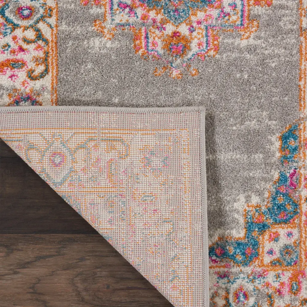 5' X 7' Gray Power Loom Area Rug - Image 5