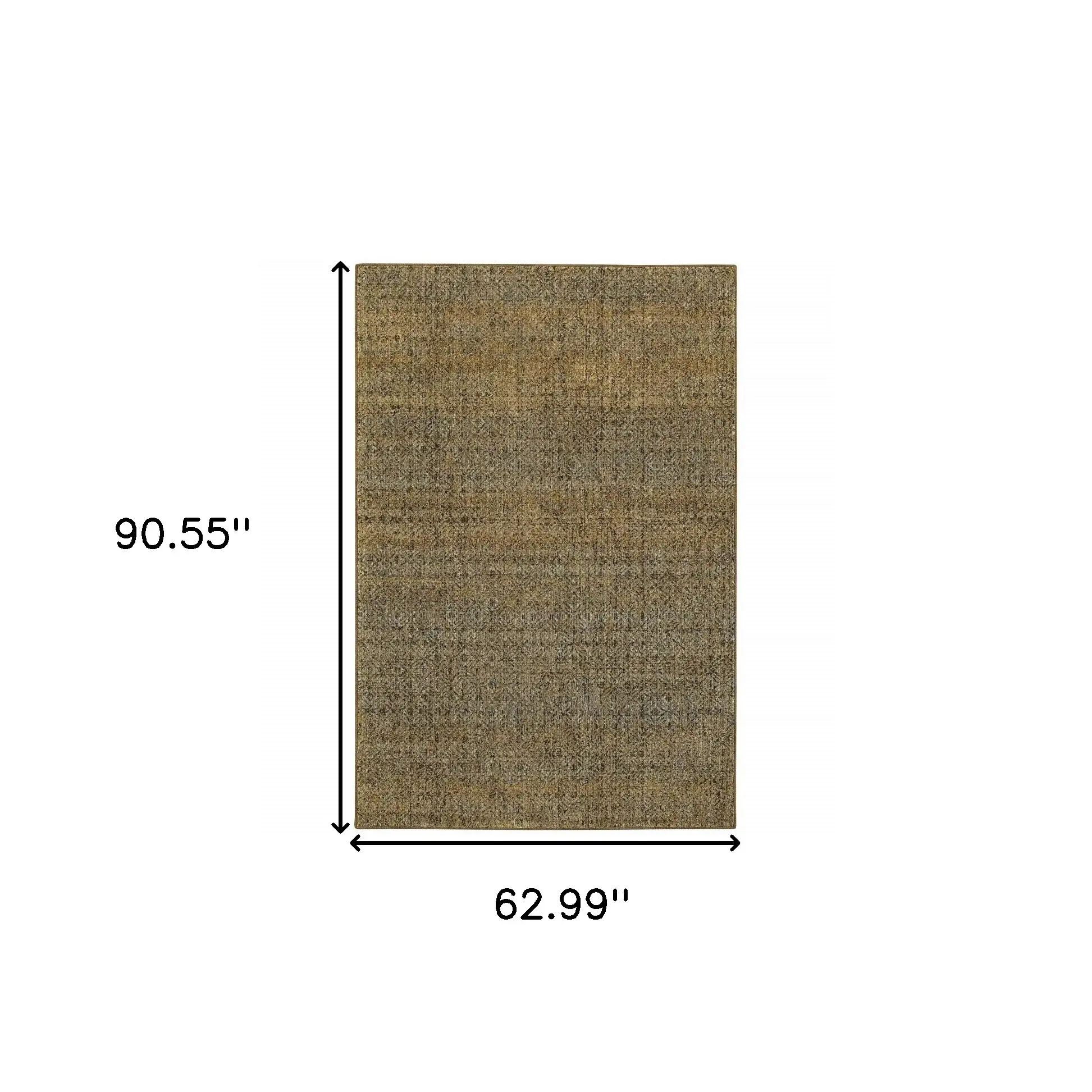 5' X 7' Green Geometric Power Loom Area Rug - Image 3