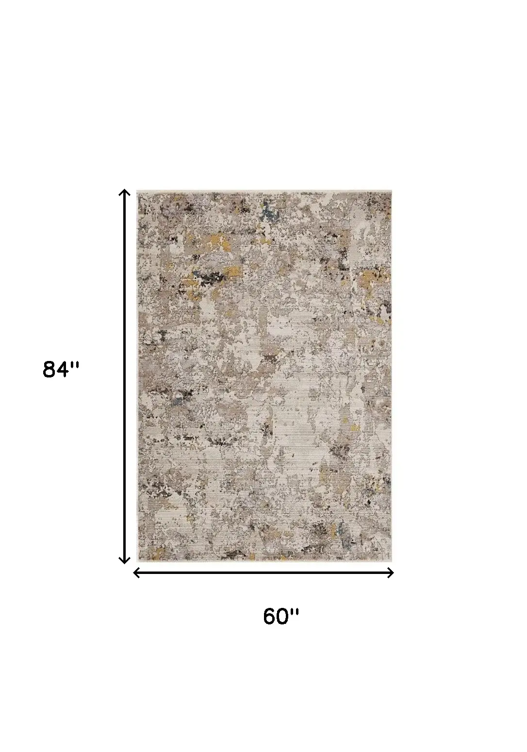 5' X 7' Grey Hand Loomed Traditional Floral Indoor Area Rug - Image 3