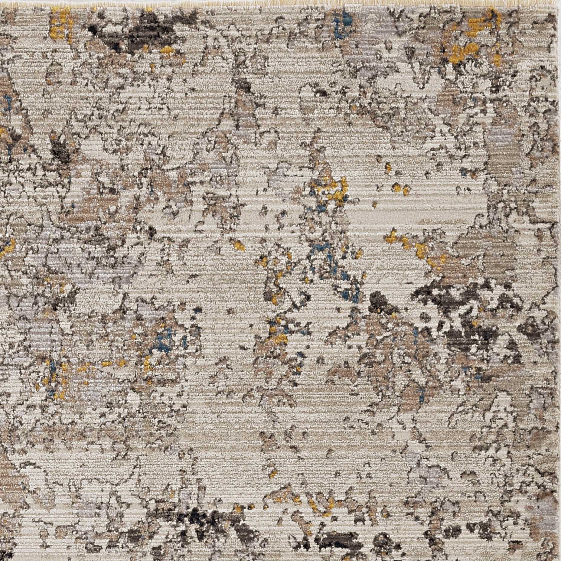 5' X 7' Grey Hand Loomed Traditional Floral Indoor Area Rug - Image 5