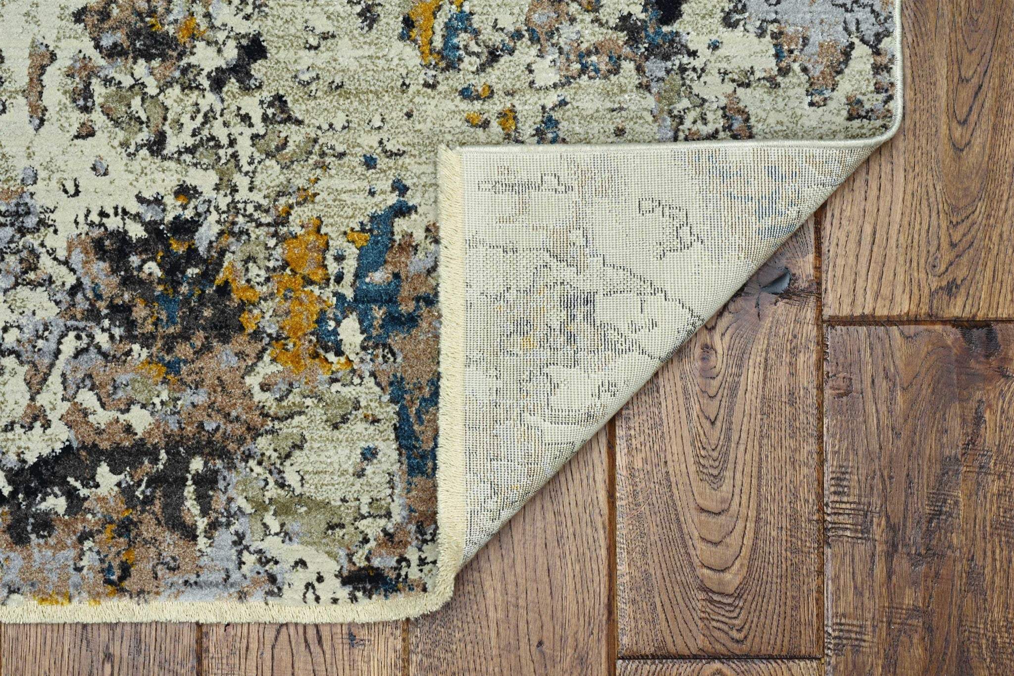 5' X 7' Grey Hand Loomed Traditional Floral Indoor Area Rug - Image 8