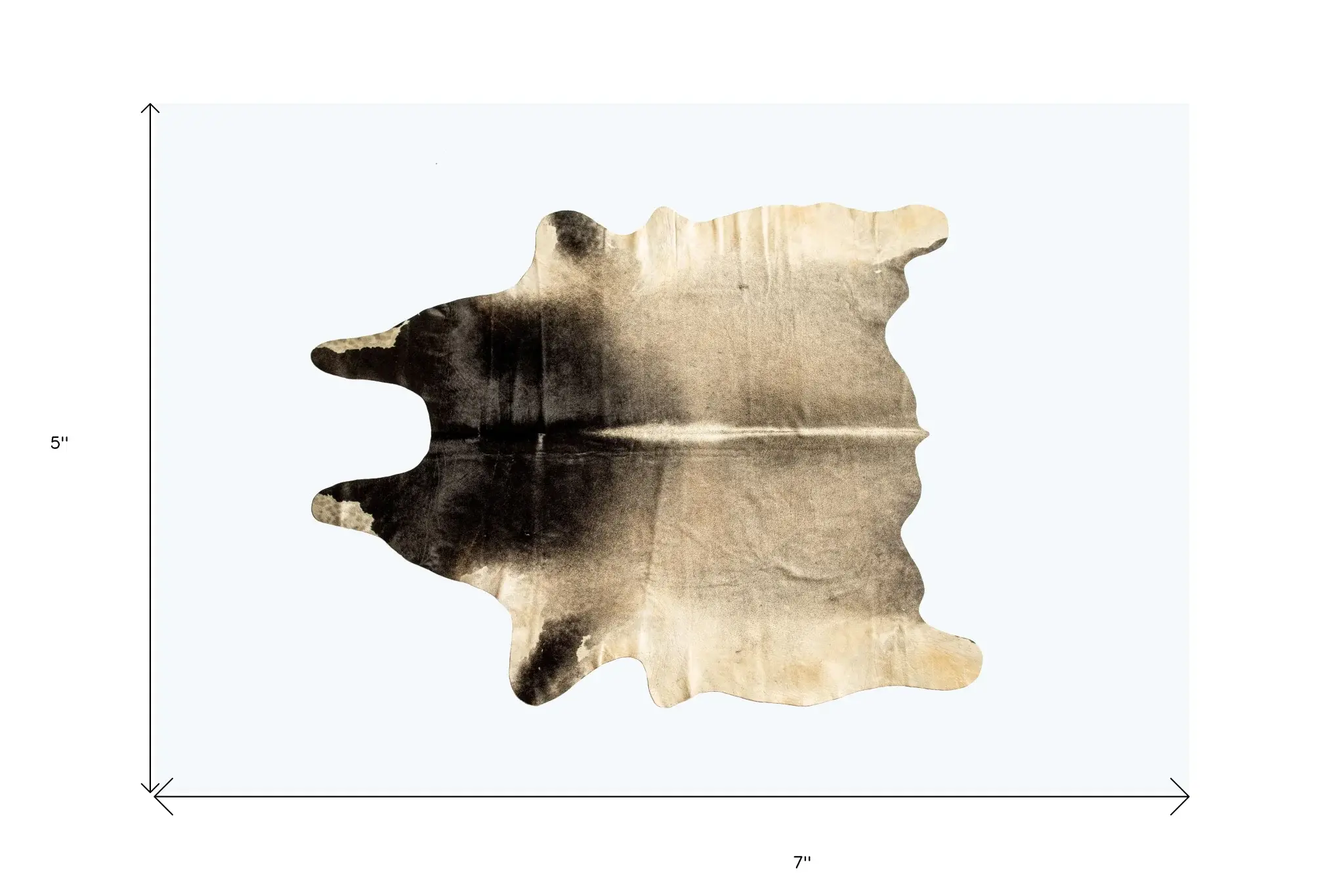 5' X 7' Grey Normande Cowhide Ombre Cowhide Handmade Area Rug - Image 2