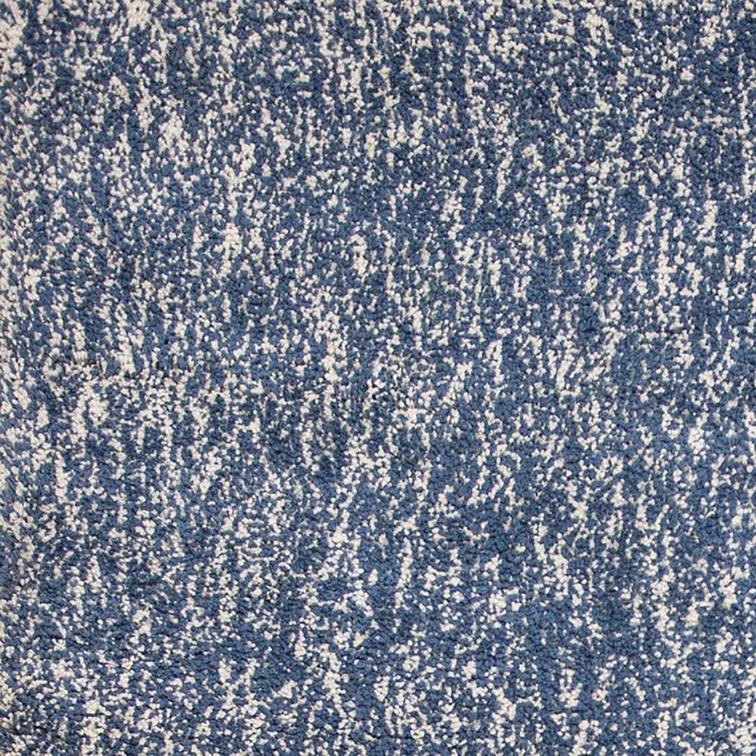 5' X 7' Indigo Ivory Heather Indoor Shag Rug - Image 4