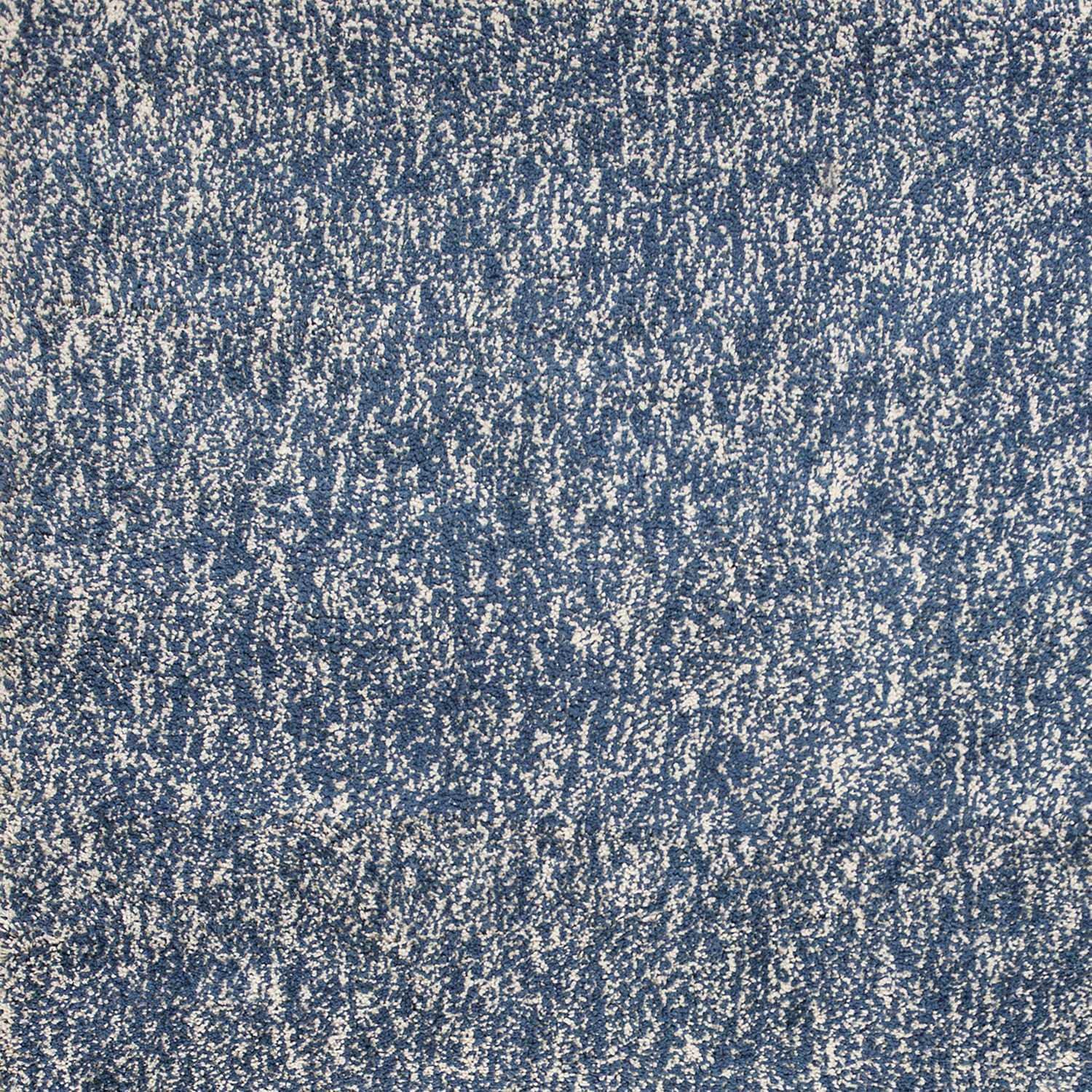 5' X 7' Indigo Ivory Heather Indoor Shag Rug - Image 5