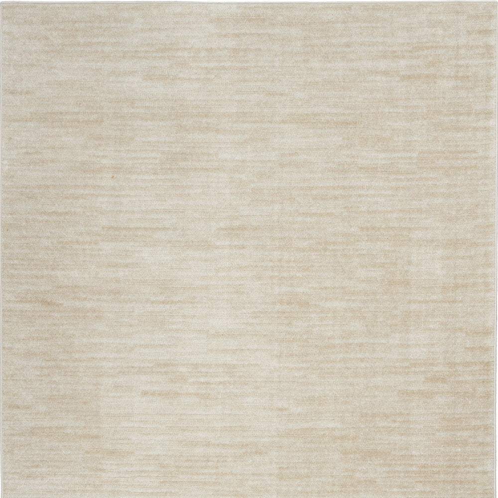 5' X 7' Ivory And Beige Non Skid Indoor Outdoor Area Rug - Image 2