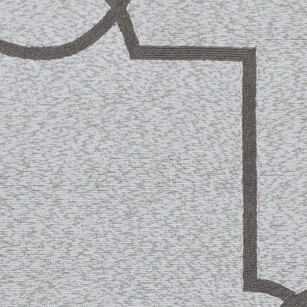 5' X 7' Ivory Indoor Outdoor Area Rug - Image 6