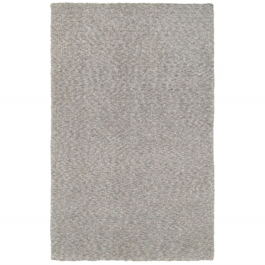 5' X 7' Modern Shaggy Soft Gray Indoor Area Rug - Image 5