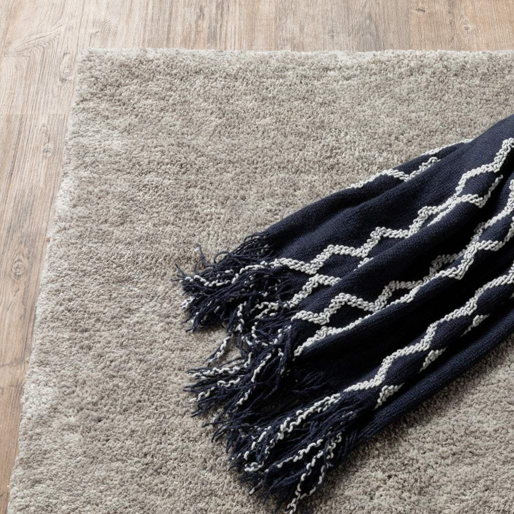 5' X 7' Modern Shaggy Soft Gray Indoor Area Rug - Image 7