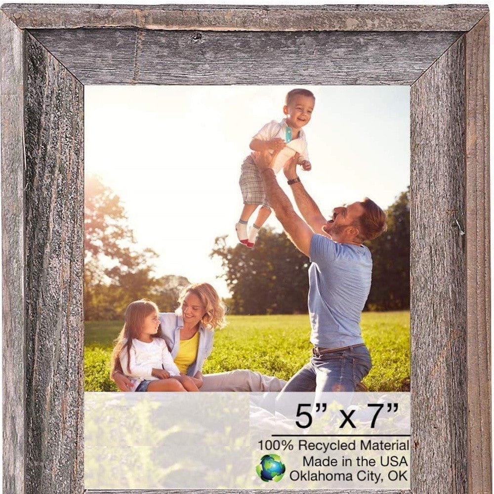 5" X 7" Natural Weathered Gray Picture Frame - Image 3