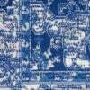 5' X 7' Navy Blue Floral Dhurrie Area Rug - Image 5