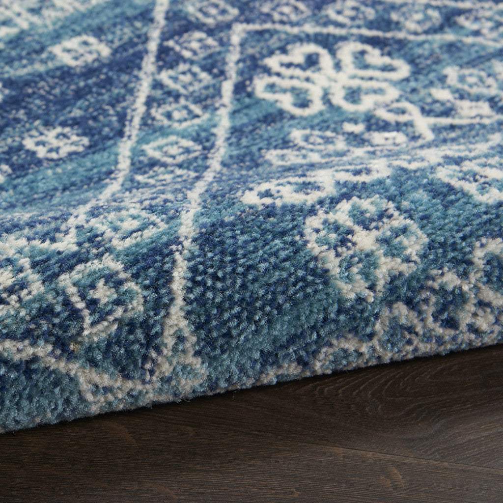5' X 7' Navy Blue Power Loom Area Rug - Image 6