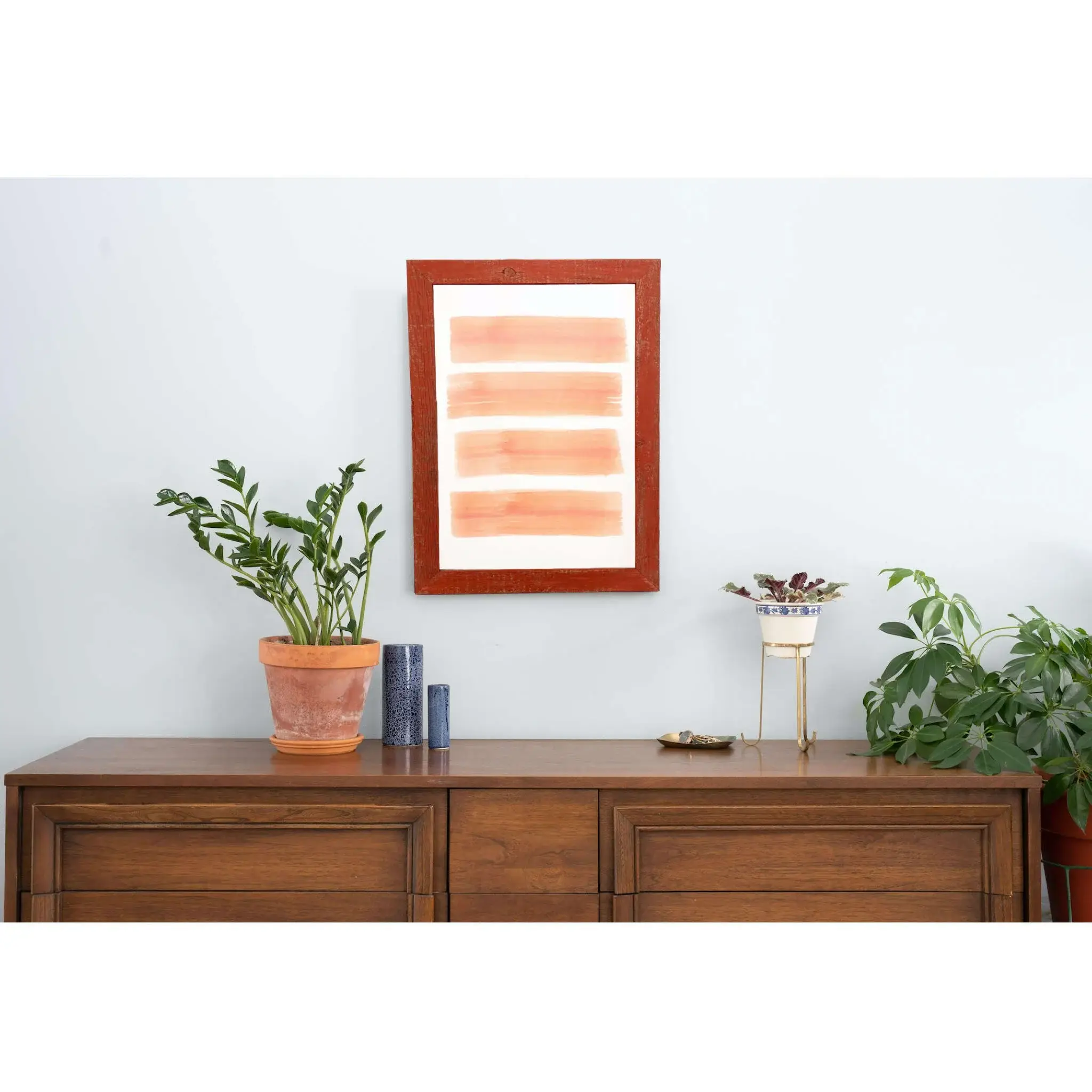 5” X 7” Rustic Farmhouse Red Wood Frame - Image 4