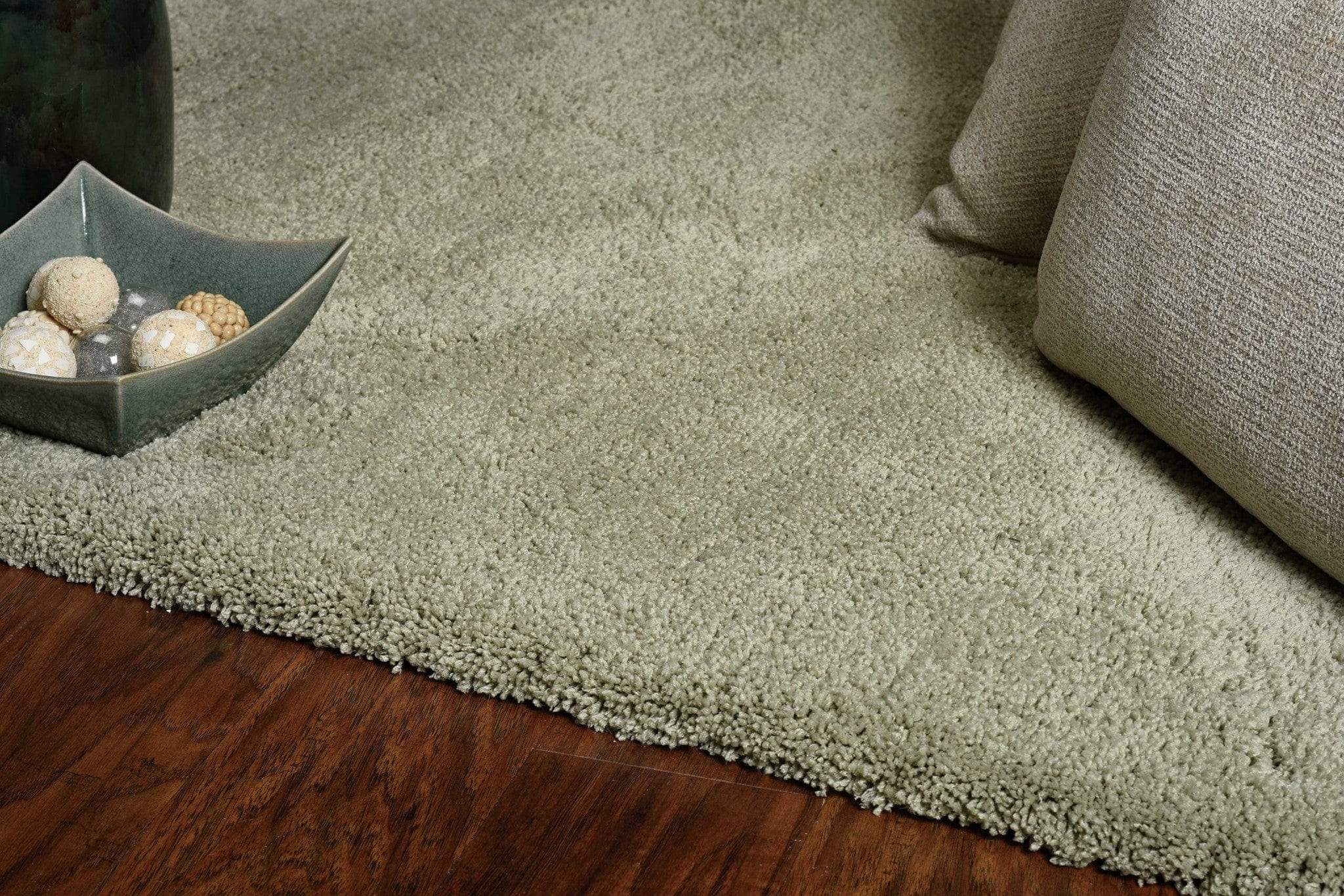 5' X 7' Sage Green Indoor Shag Rug - Image 5