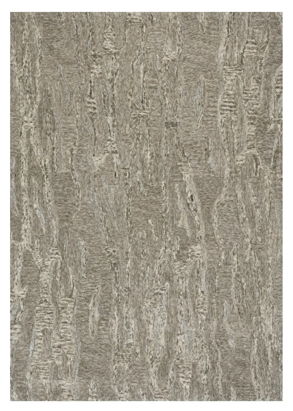 5' X 7' Sand Plain Wool Indoor Area Rug With Viscose Highlights - Image 2