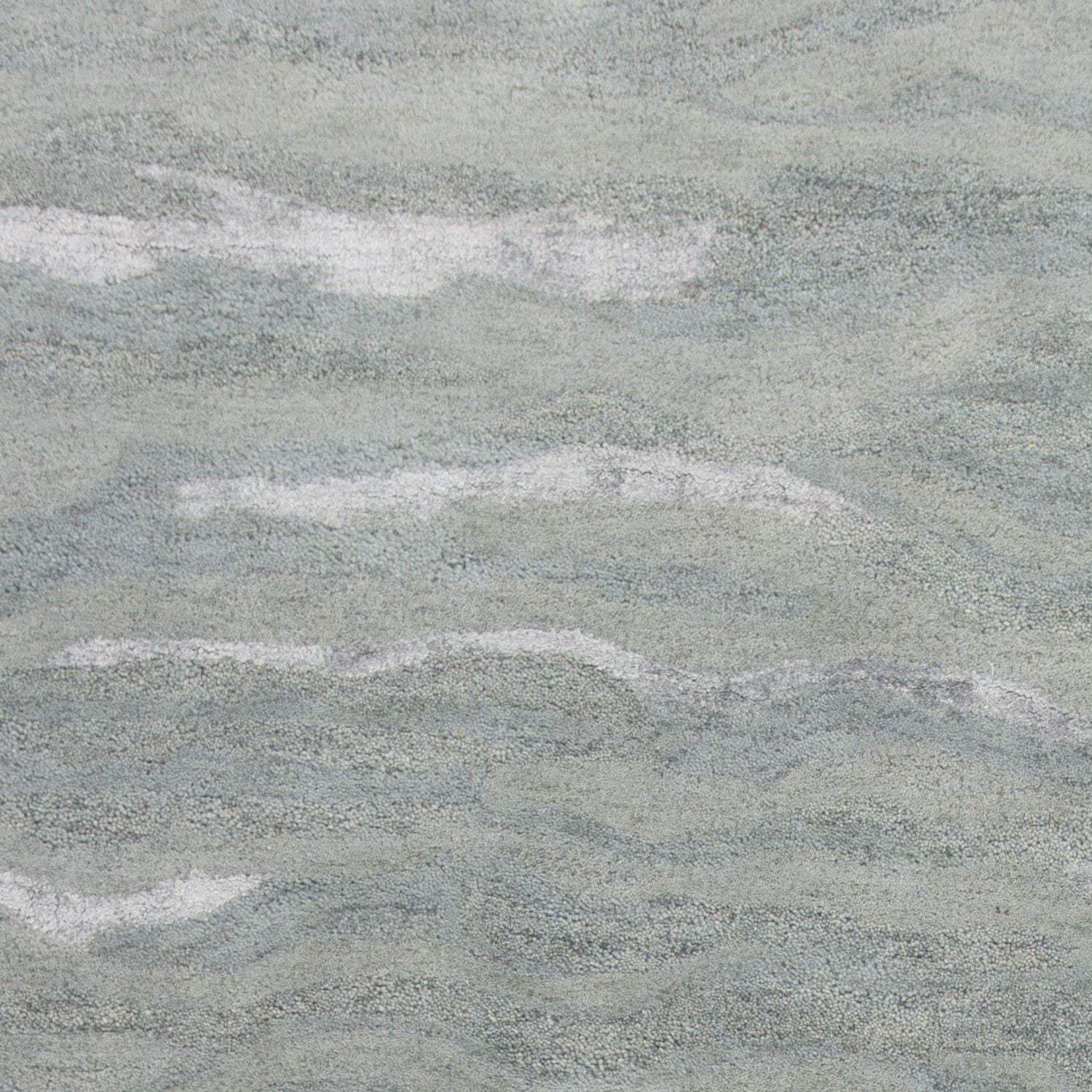 5' X 7' Slate Grey Hand Tufted Abstract Indoor Area Rug - Image 7