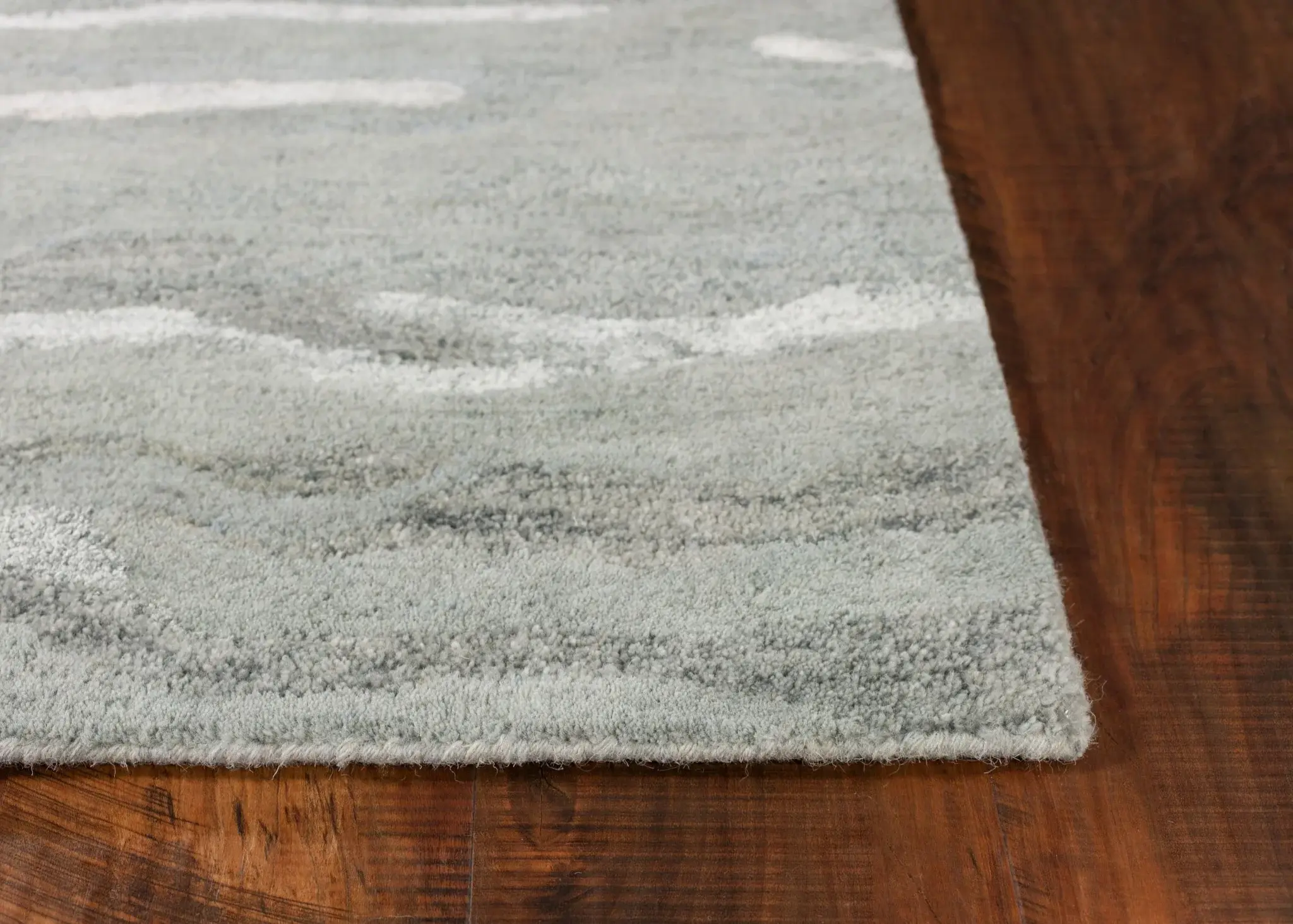 5' X 7' Slate Grey Hand Tufted Abstract Indoor Area Rug - Image 9