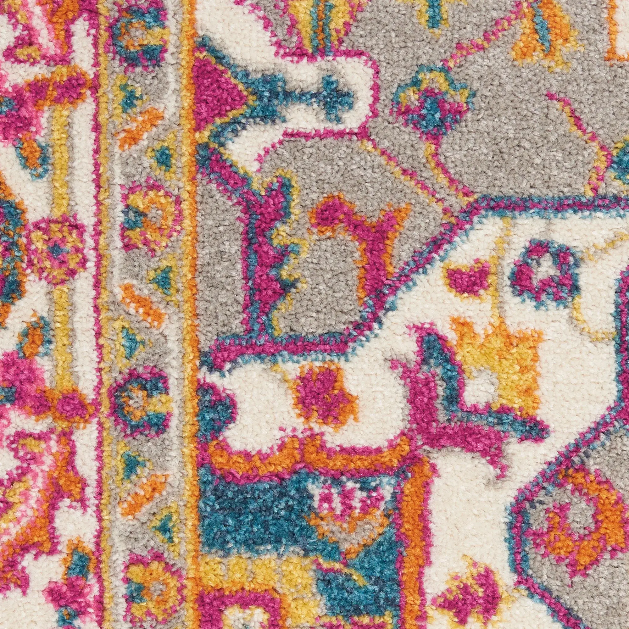 5' X 7' Teal Blue Power Loom Area Rug - Image 3