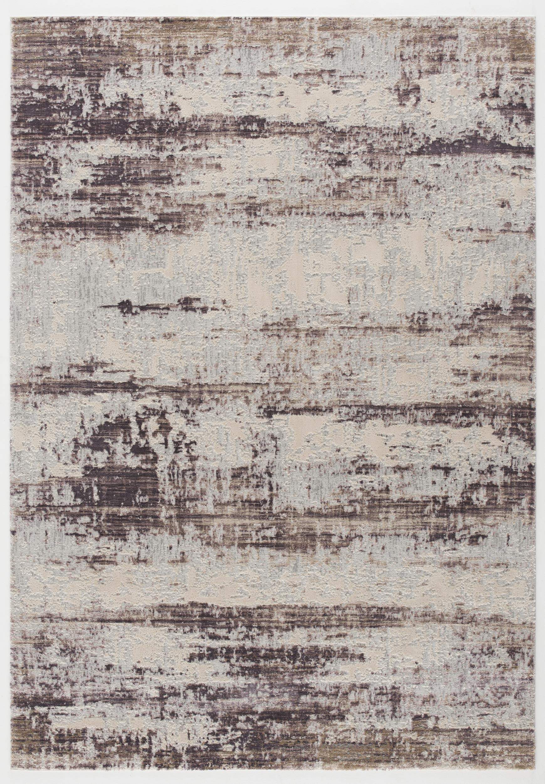 5' X 7' Violet Abstract Dhurrie Area Rug - Image 2