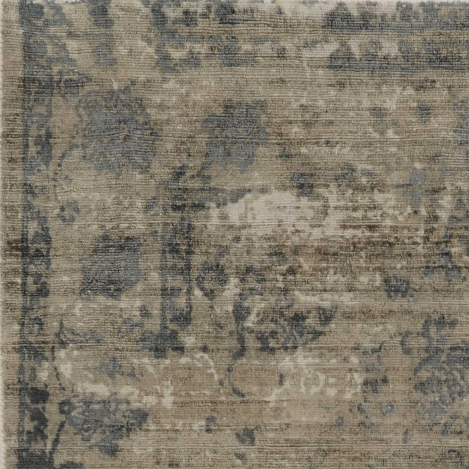 5' X 7'  Viscose Sand Or  Blue Area Rug - Image 3
