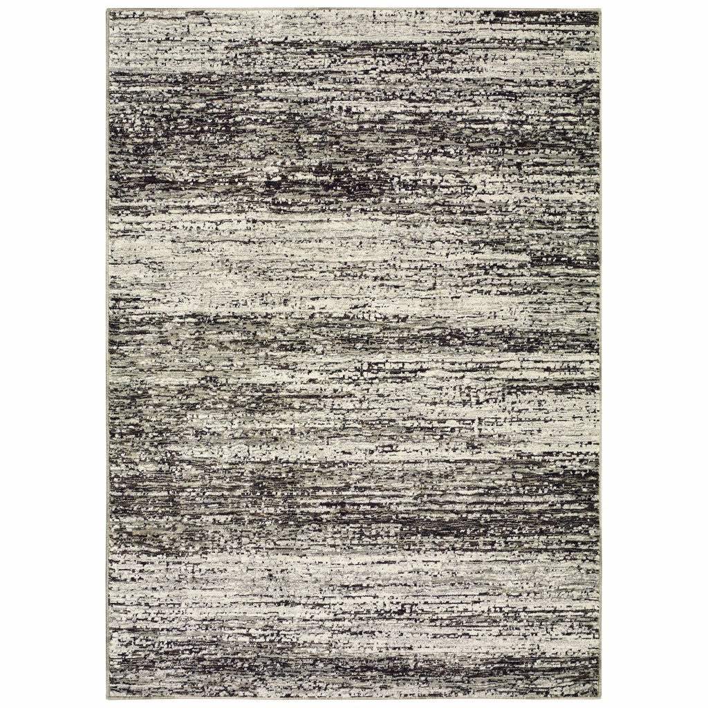 5' X 8' Ash And Slate Abstract Area Rug - Image 4