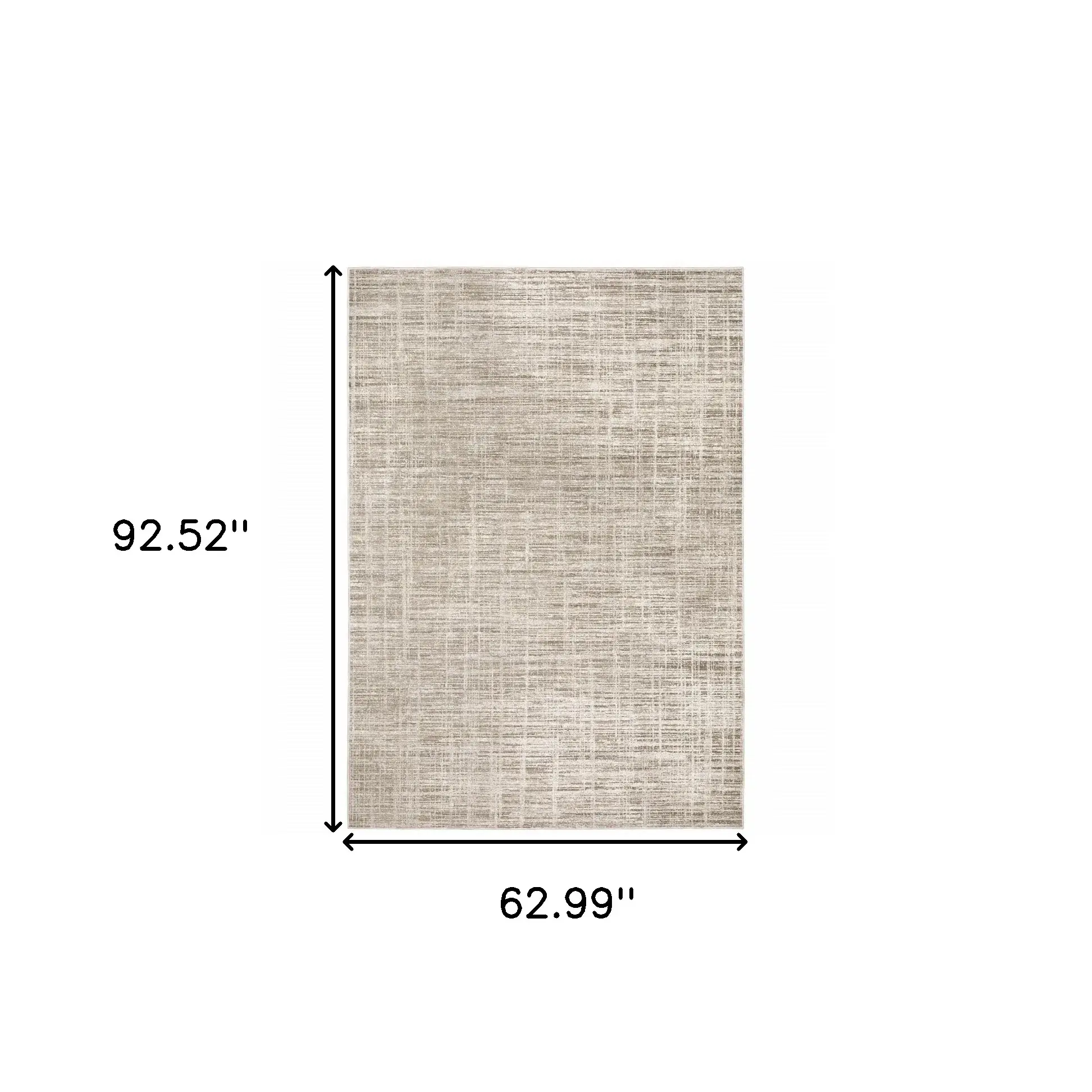 5' X 8' Beige Grey Ivory Tan And Brown Abstract Power Loom Stain Resistant Area Rug - Image 3