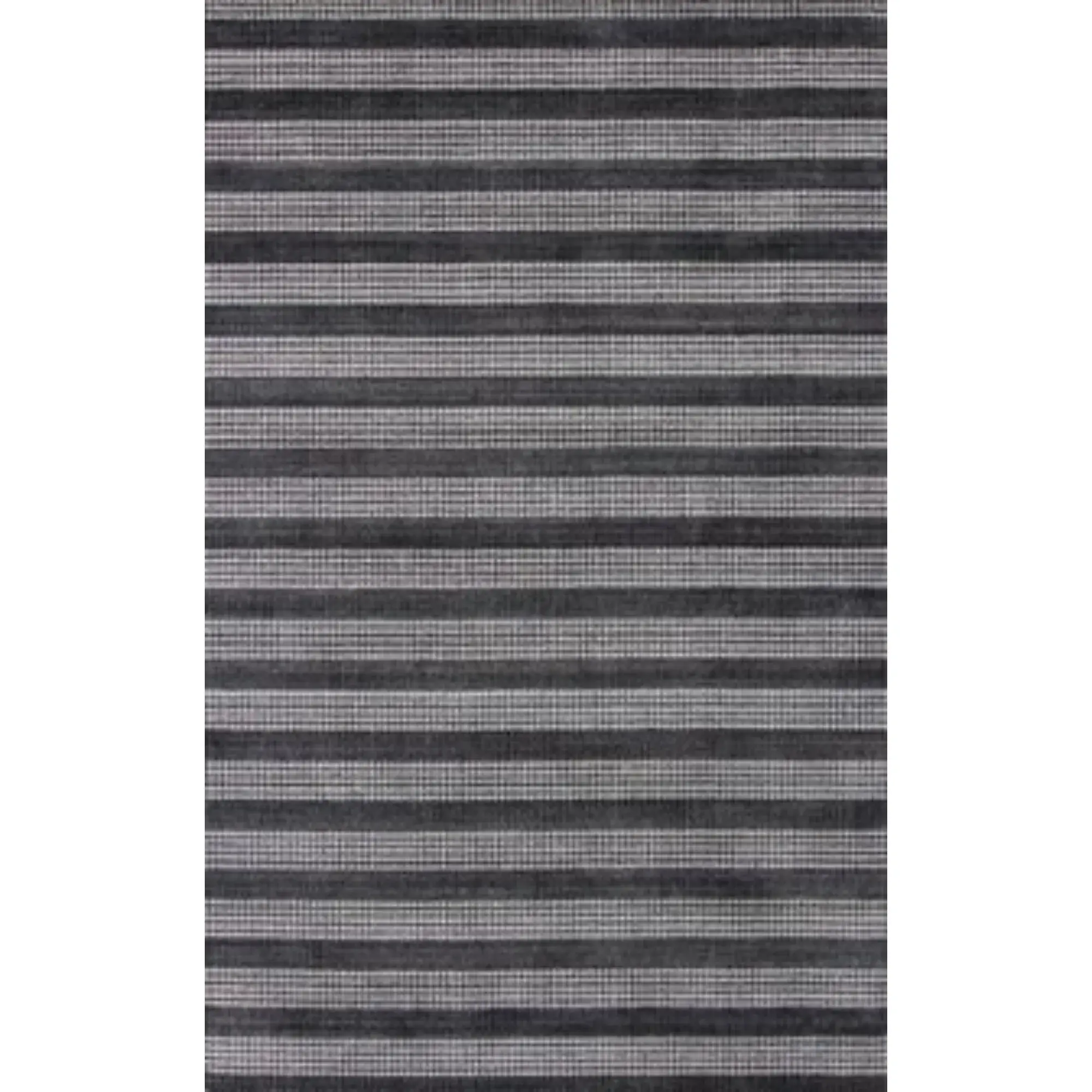 5' X 8' Black And White Striped Hand Loomed Area Rug - Image 4