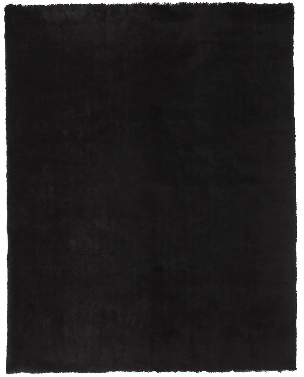 5' X 8' Black Shag Tufted Handmade Area Rug - Image 2