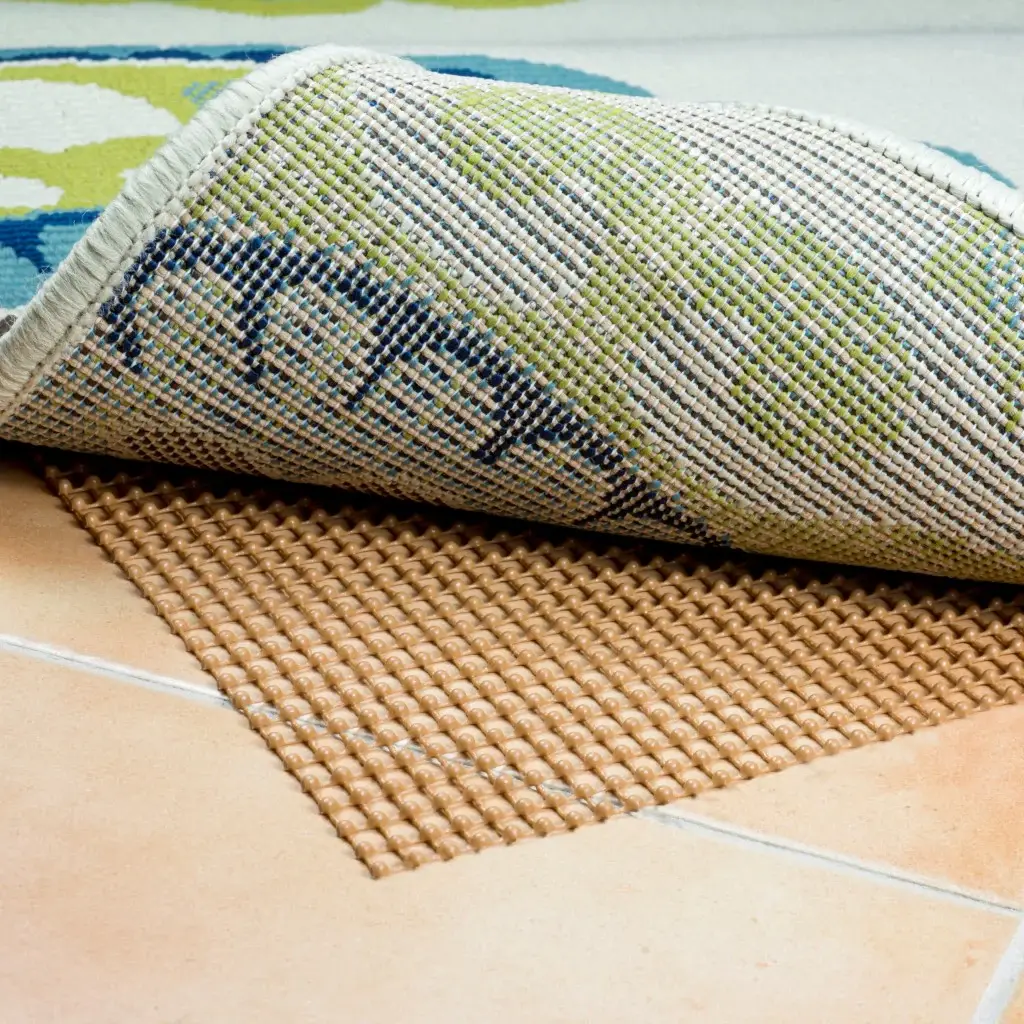 5' x 8' Brown Non Slip Outdoor Rug Pad - Image 7