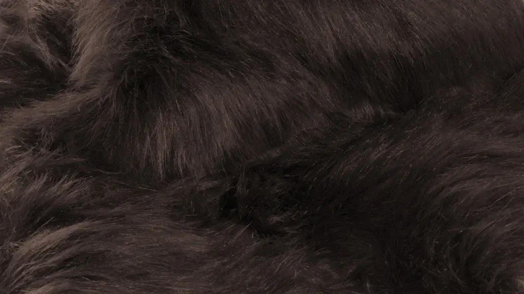 5' X 8' Chocolate Faux Fur Non Skid Area Rug - Image 3