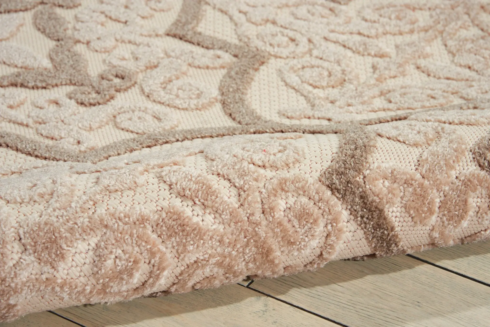 5' X 8' Cream Moroccan Indoor Outdoor Area Rug - Image 4