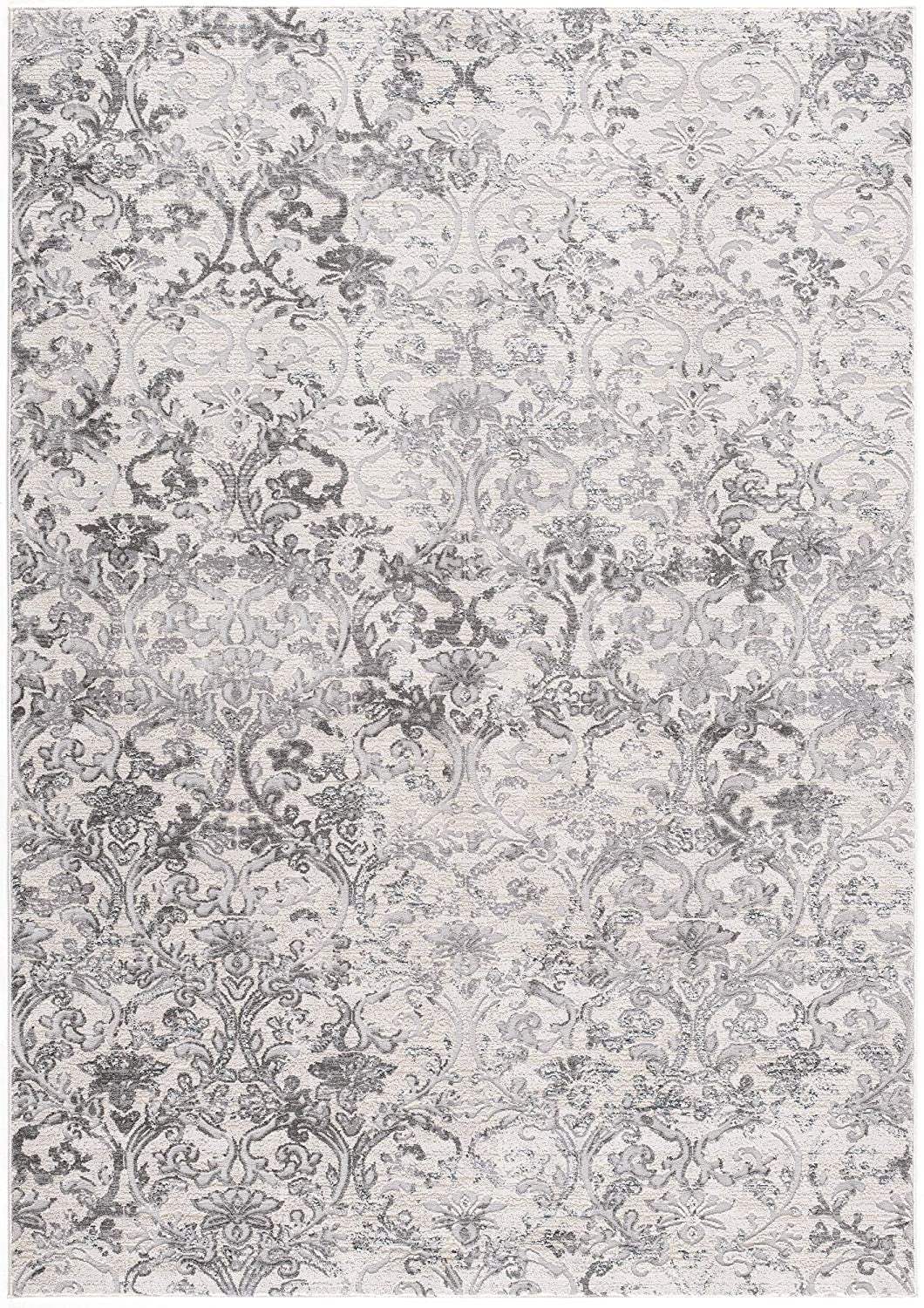5' X 8' Cream Toile Power Loom Area Rug - Image 2
