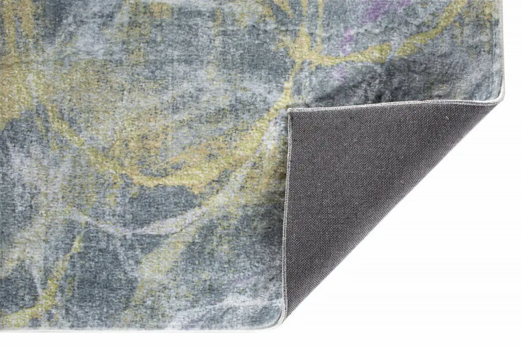 5' X 8' Gray Abstract Area Rug - Image 2