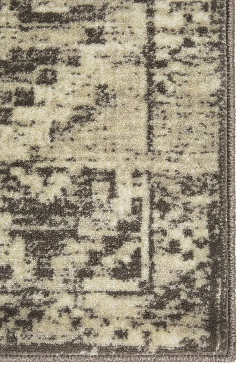 5' X 8' Gray Abstract Area Rug - Image 4