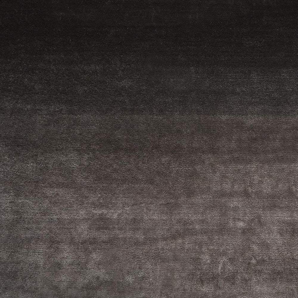 5' X 8' Gray And Black Shag Tufted Handmade Area Rug - Image 2