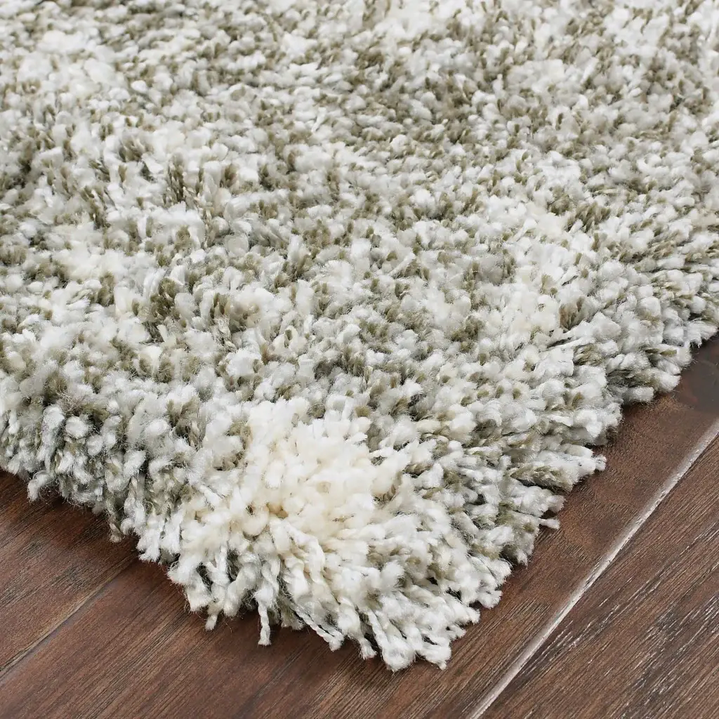 5' X 8' Gray And Ivory Distressed Abstract Area Rug - Image 2