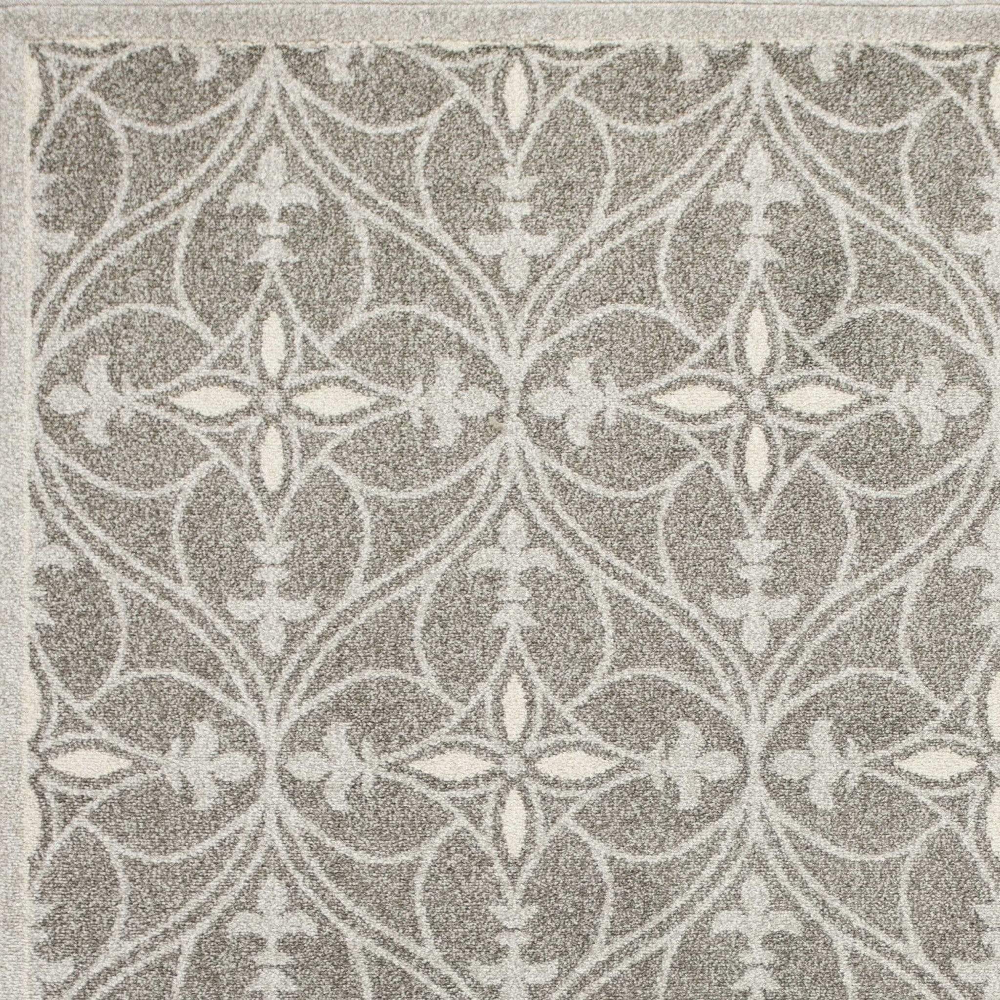 5' X 8' Gray Moroccan Indoor Outdoor Area Rug - Image 4