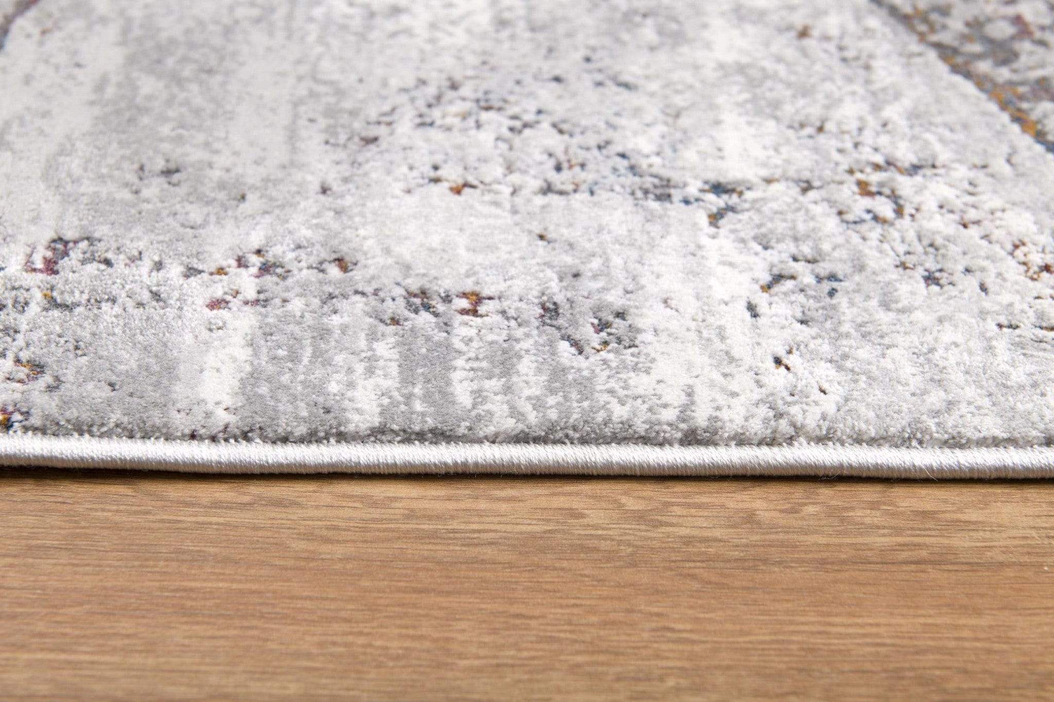 5' X 8' Grey Geometric Area Rug - Image 9
