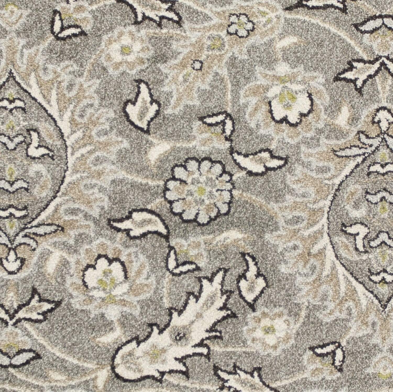 5' X 8' Grey Medallion Uv Treated Area Rug - Image 3