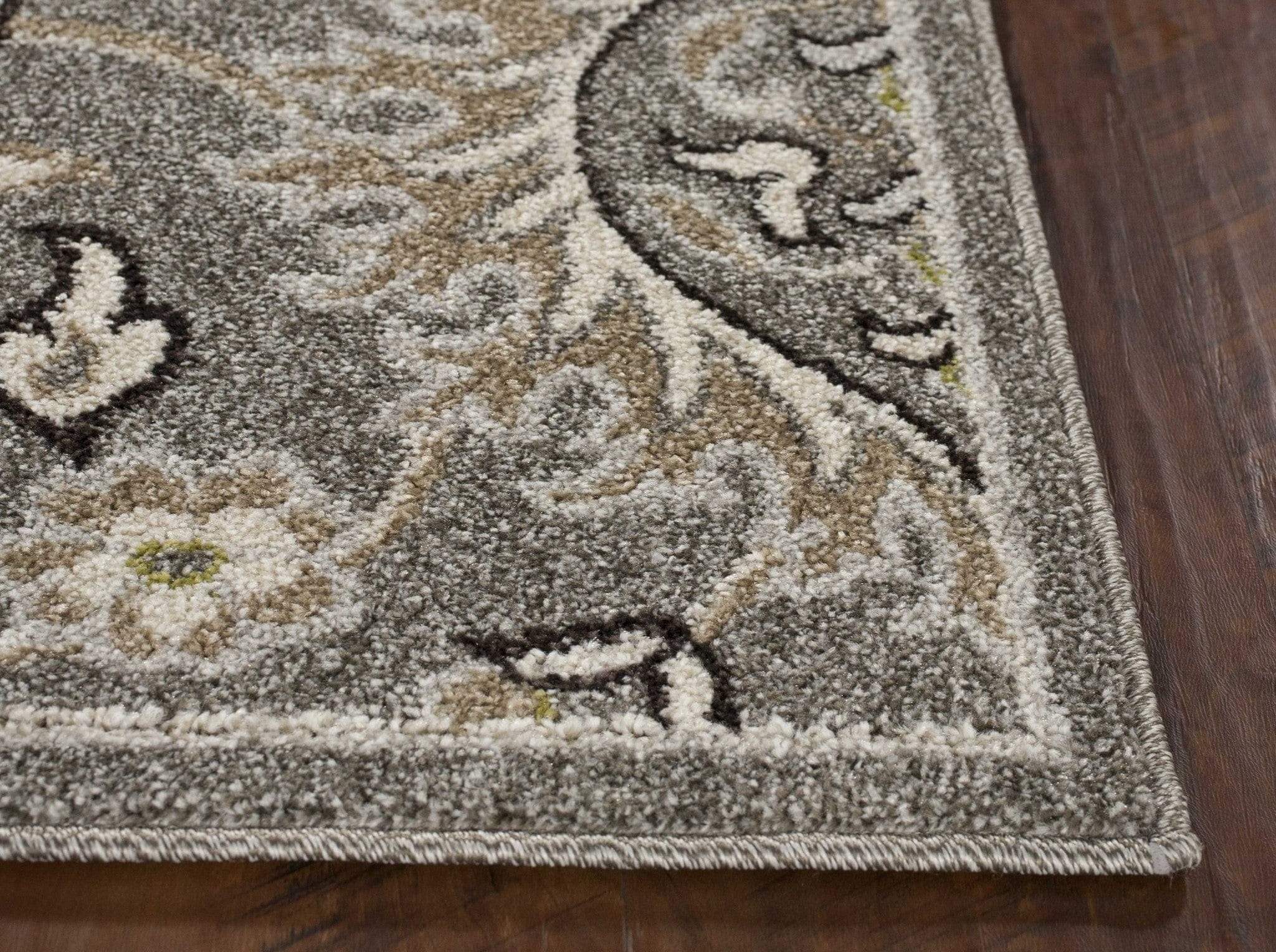 5' X 8' Grey Medallion Uv Treated Area Rug - Image 5