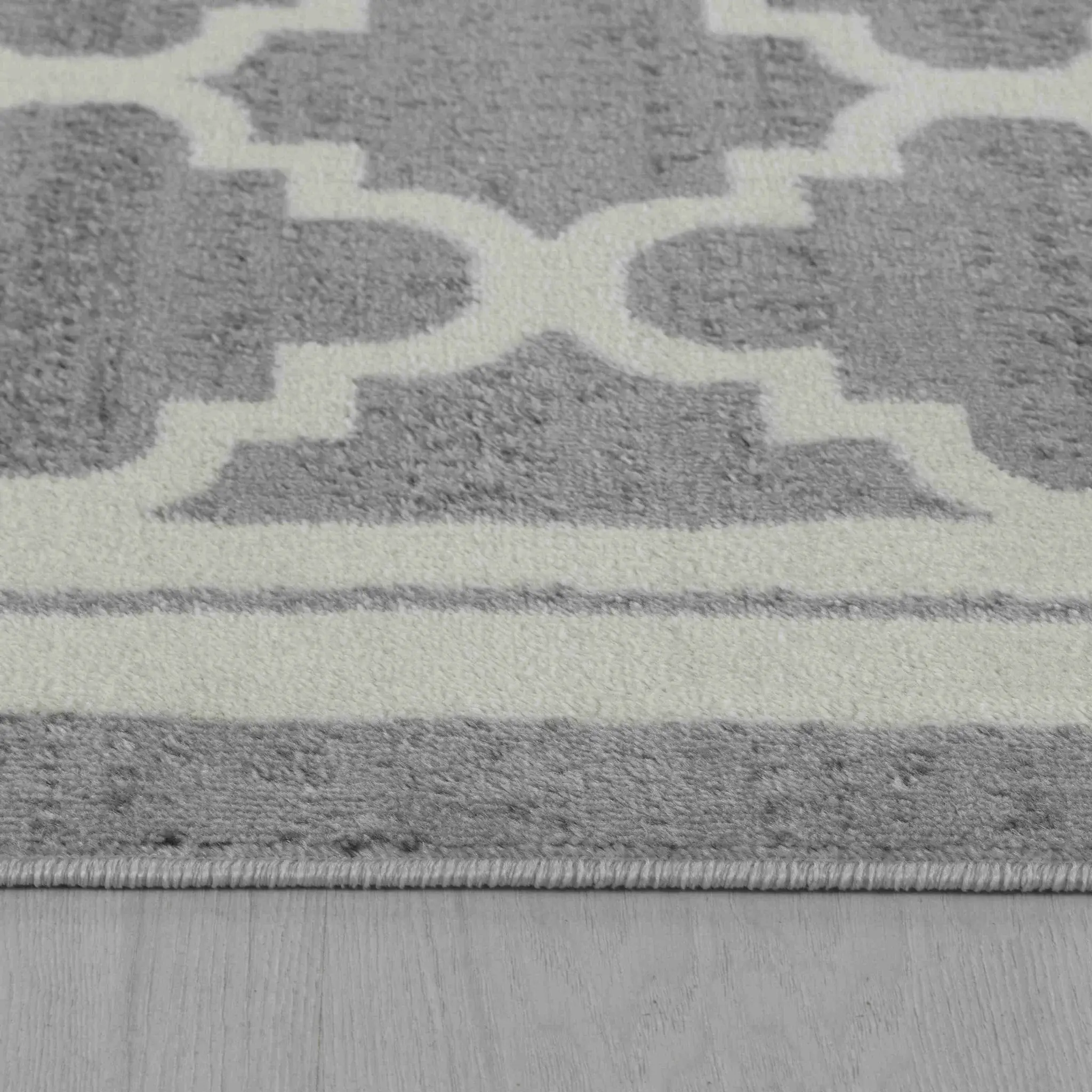 5' X 8' Grey Moroccan Area Rug - Image 7