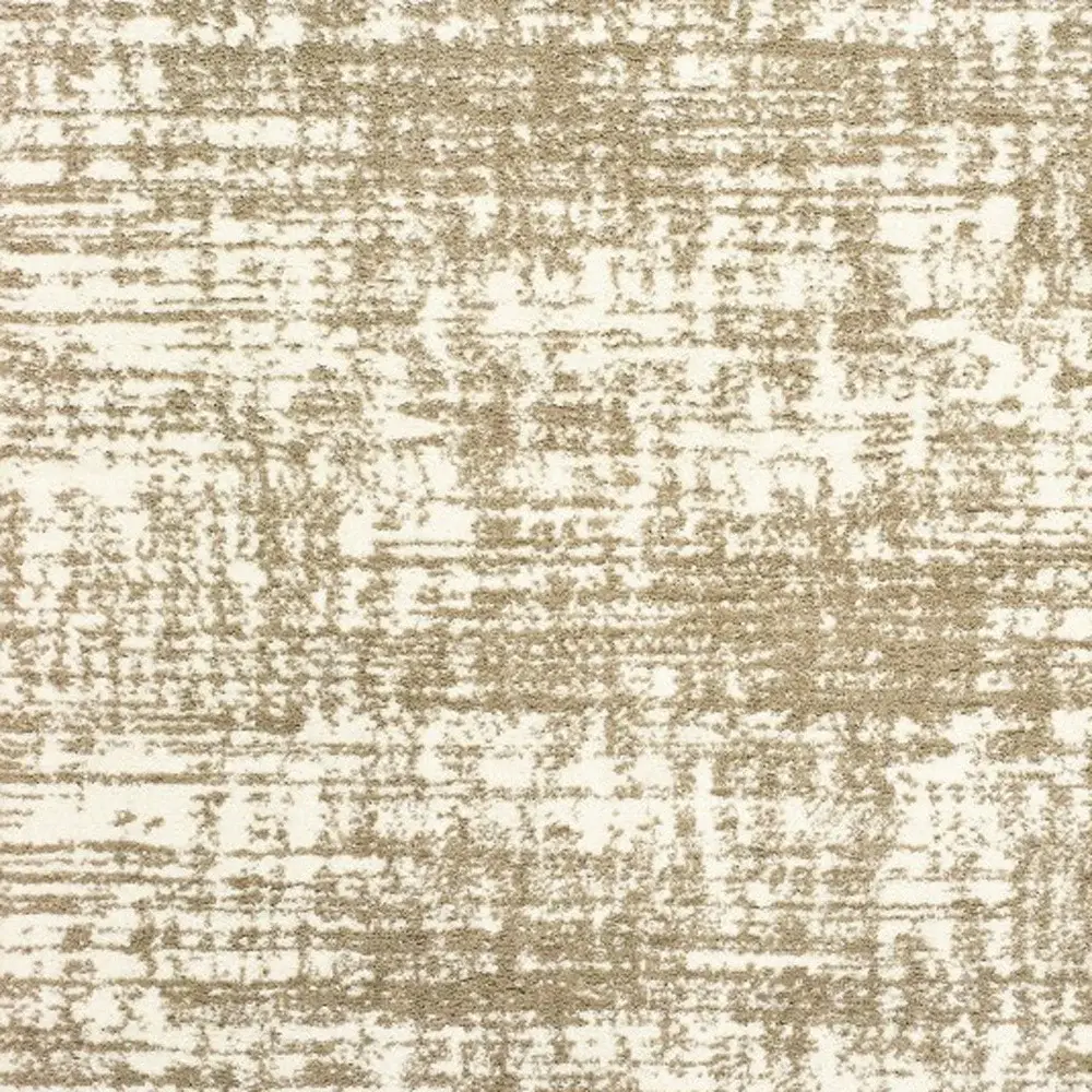 5' X 8' Ivory And Gray Abstract Strokes Area Rug - Image 4