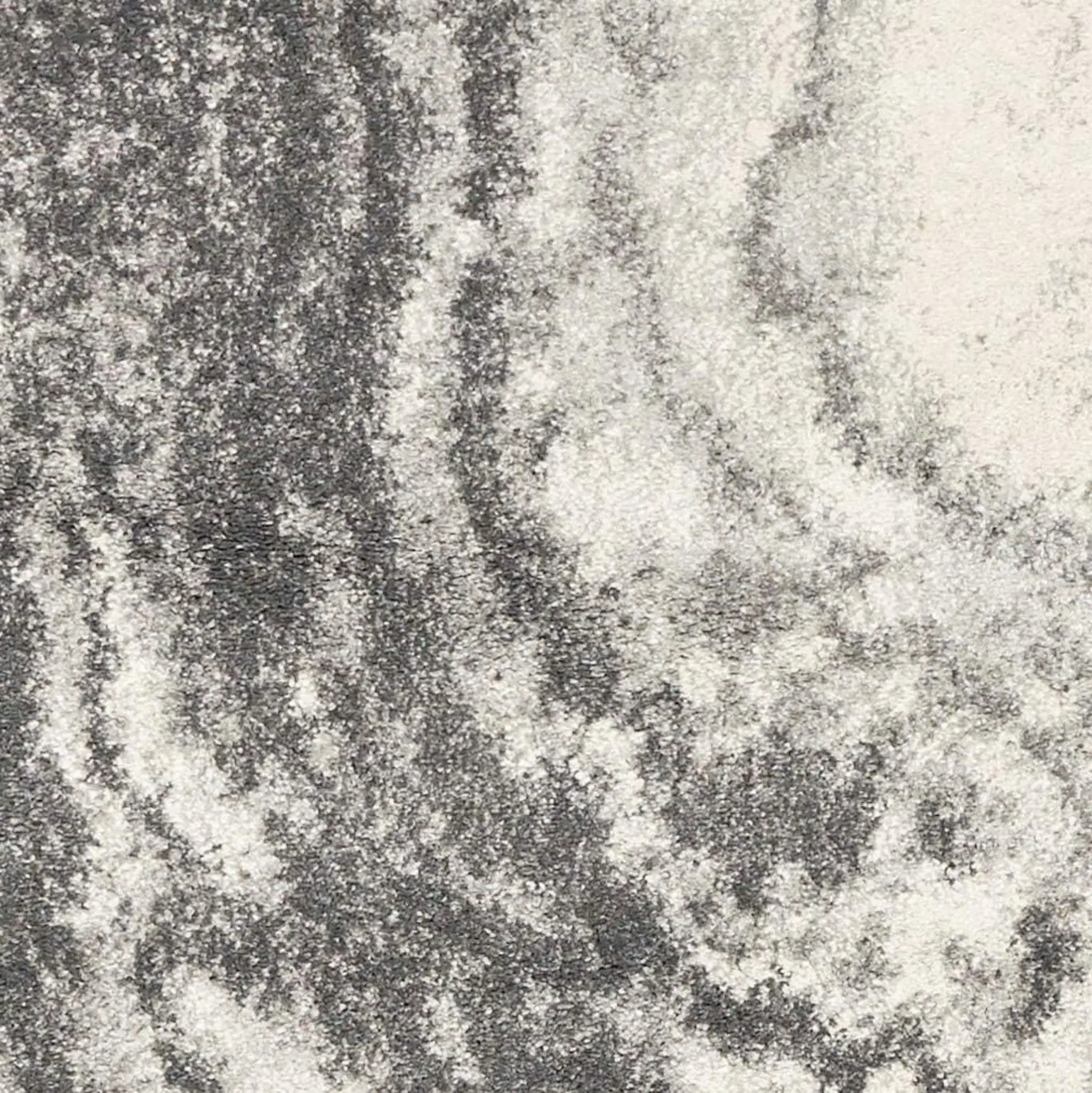 5' X 8' Ivory Grey Machine Woven Marble Indoor Area Rug - Image 5
