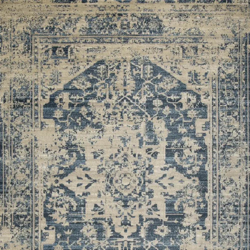 5' X 8' Ivory Oriental Area Rug - Image 4