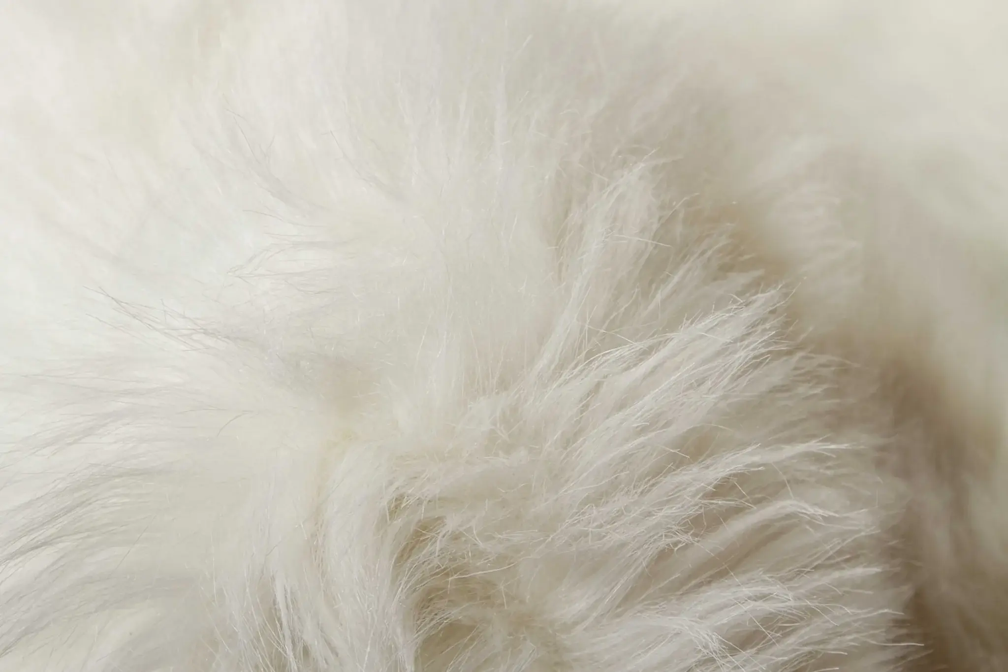 5' X 8' Off White Faux Fur Flokati Area Rug - Image 8