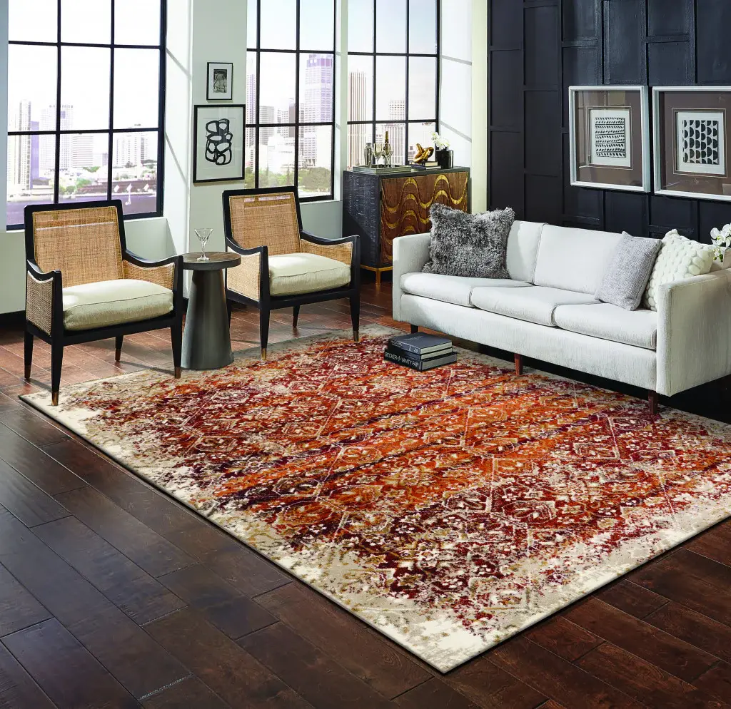5' X 8' Rust Oriental Area Rug - Image 3