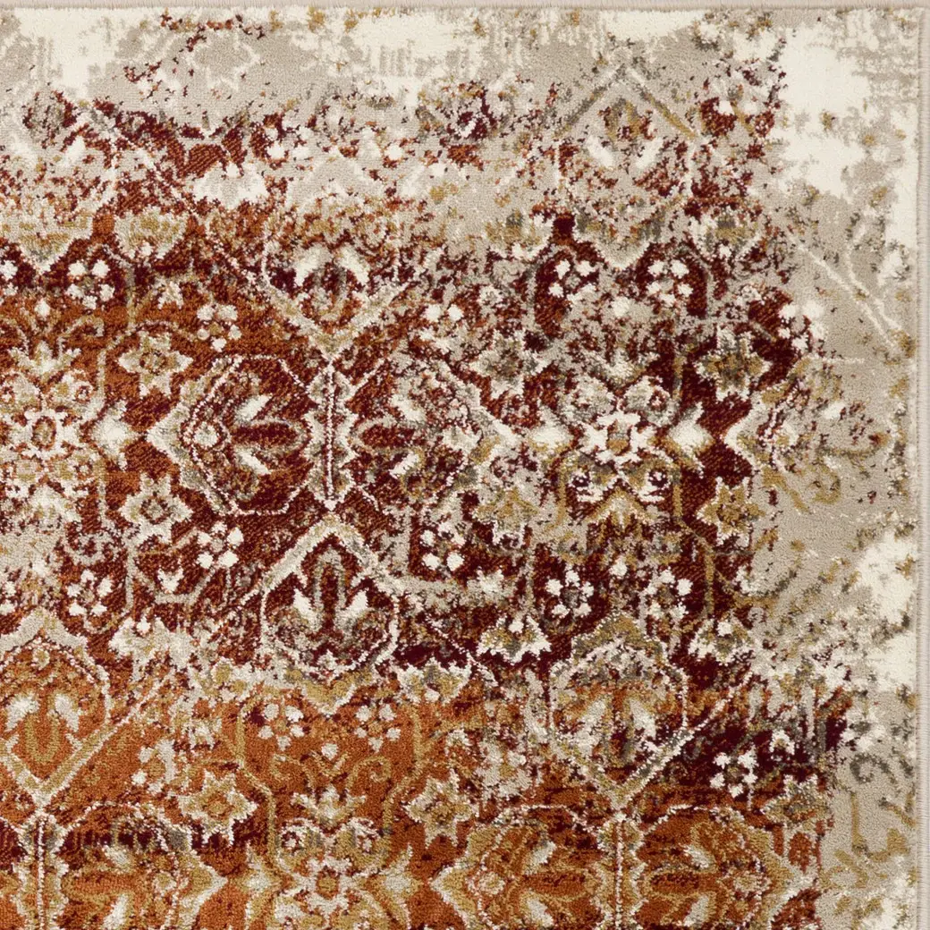 5' X 8' Rust Oriental Area Rug - Image 6
