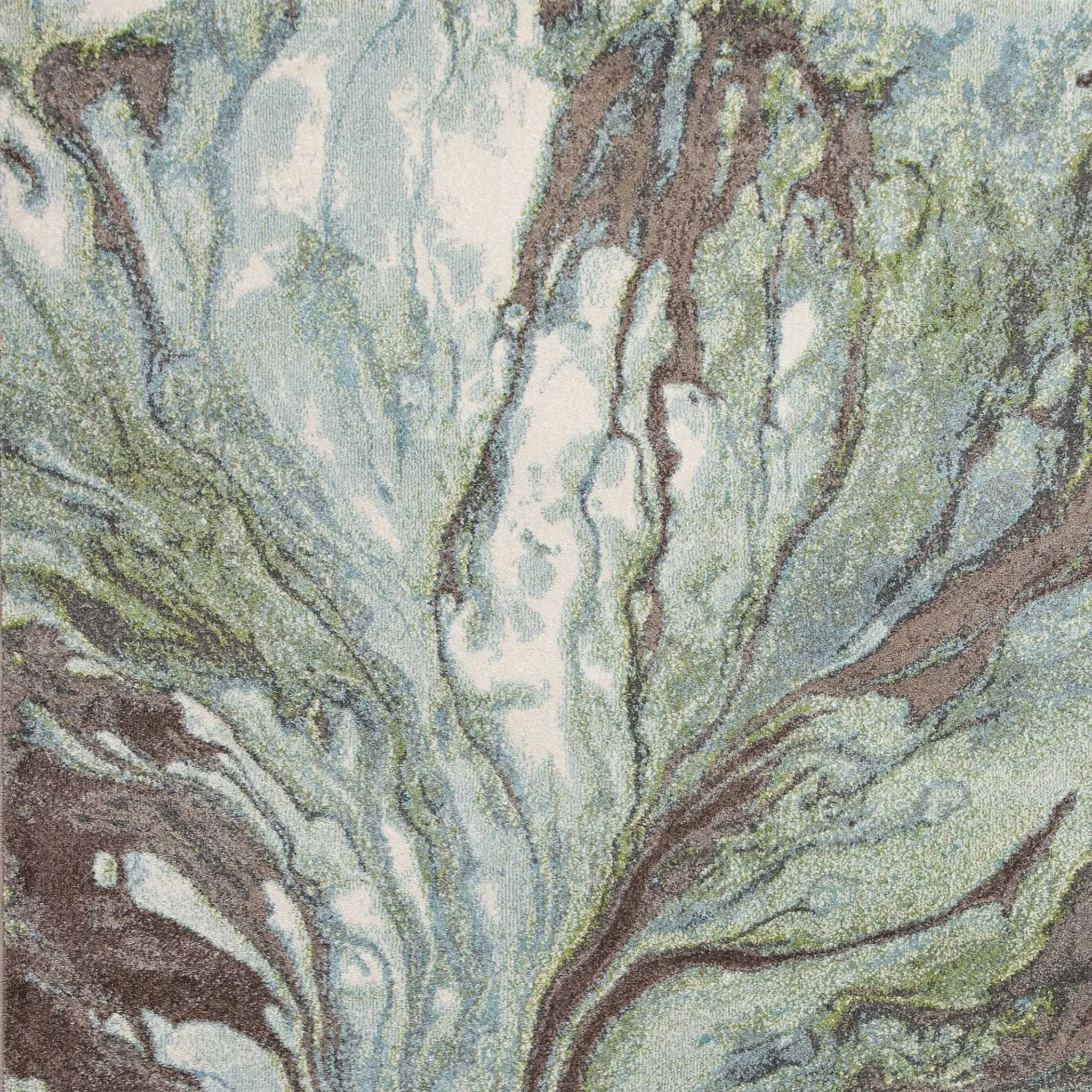 5' X 8' Seafoam Watercolor Indoor Area Rug - Image 3